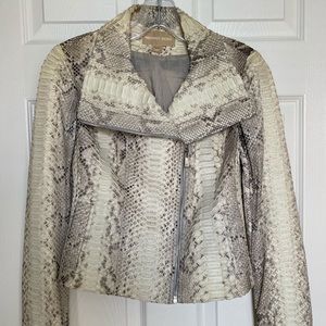 Michael Kors XS Python Leather Jacket